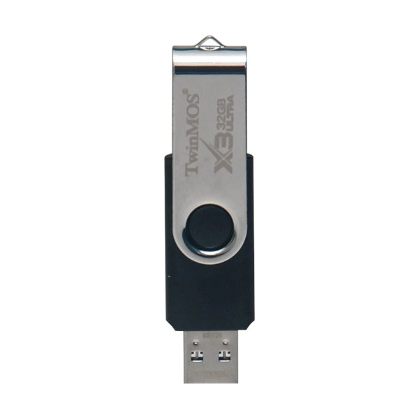 টুইনমোস X3 আল্ট্রা 32GB USB 3.2 কালো-রূপালি পেন ড্রাইভ
