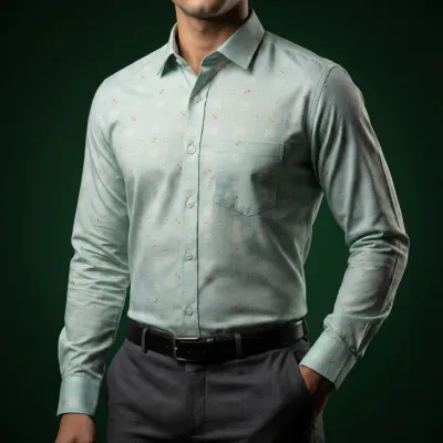 ছেলেদের কটন স্প্যানডেক্স ফরমাল শার্ট (S-XXL)