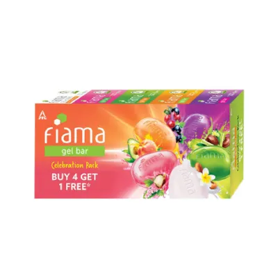 Fiama জেল বার সাবান 5 ধরনের, 5x125g