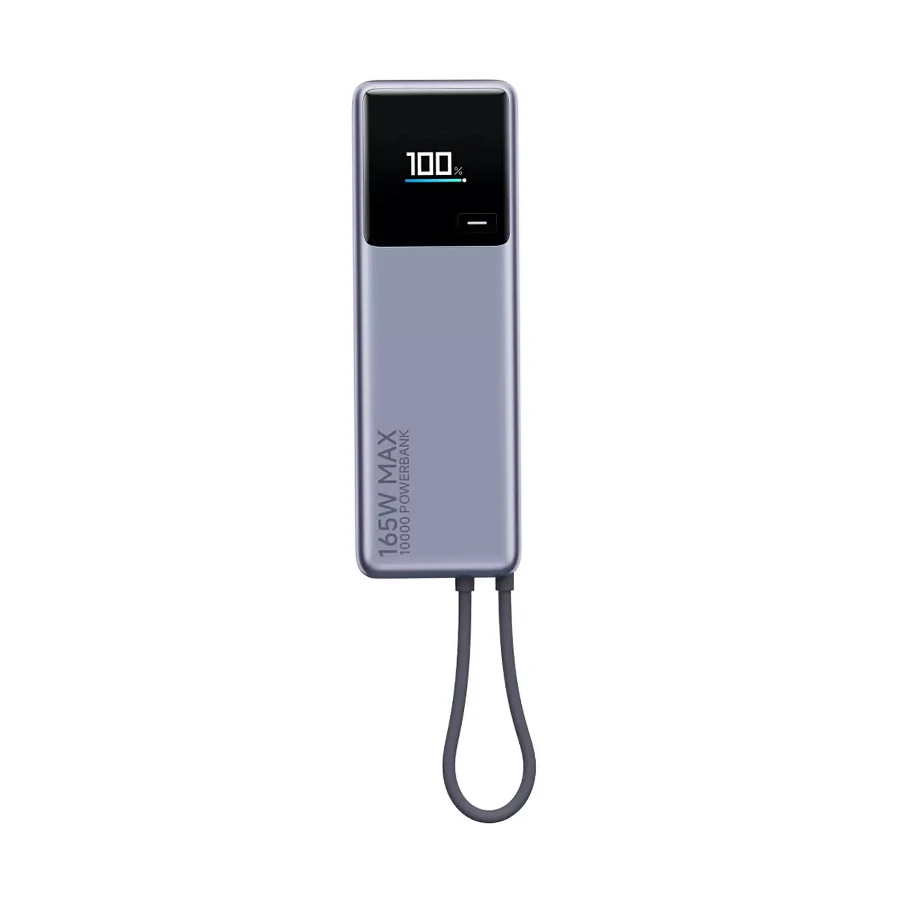 Xiaomi PB1165M 10000mAh 165W Power Bank with Integrated Cable, Gray