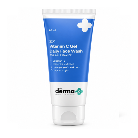 The Derma Co 2% Vitamin C Gel Daily Face Wash 80ml (India)