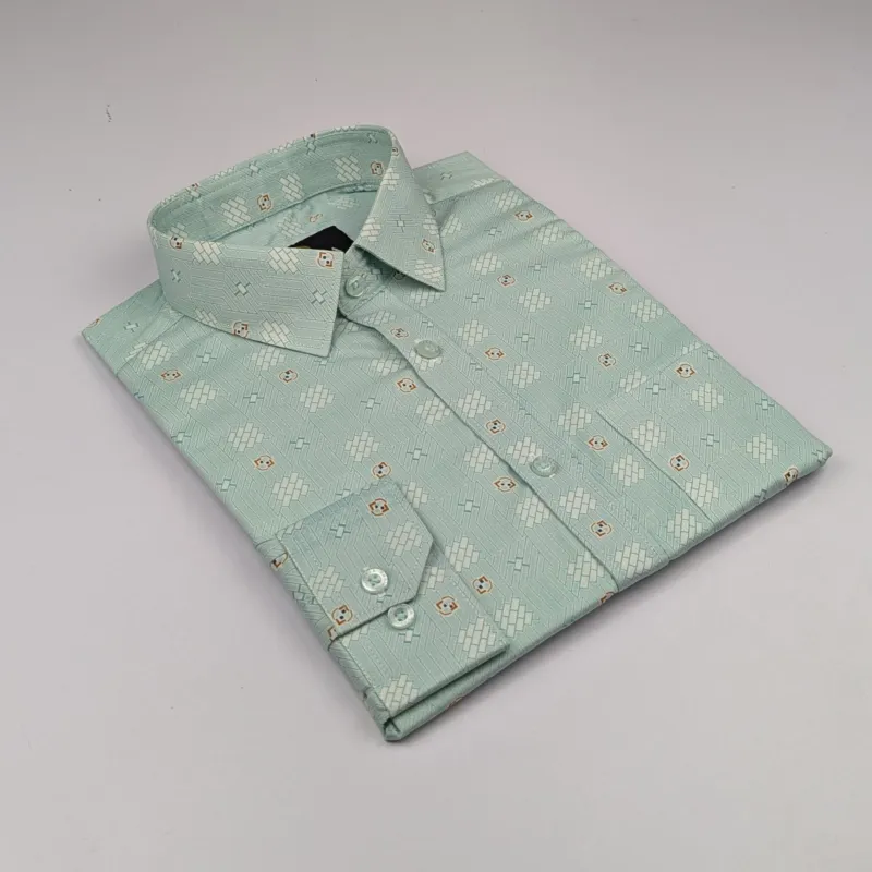 ছেলেদের কটন স্প্যানডেক্স ফরমাল শার্ট (S-XXL)