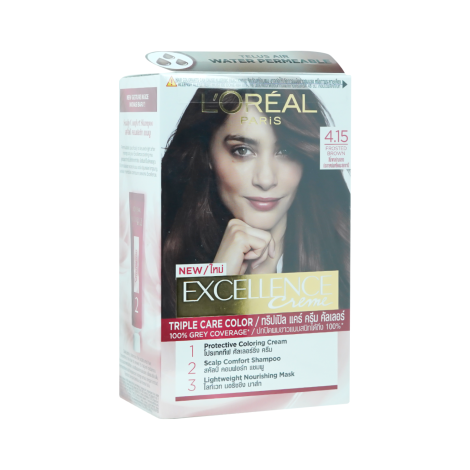 L'Oreal Excellence হেয়ার কালার ক্রিম 4.15 ফ্রস্টেড ব্রাউন
