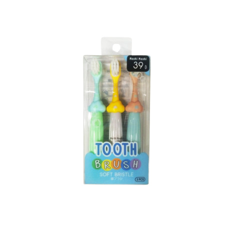 Moshi Moshi Soft Bristle Baby Toothbrush 3Pcs (Thailand)