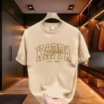 Men's Cotton Blend Drop Shoulder Tee with Print, Sizes M, L, XL, XXL