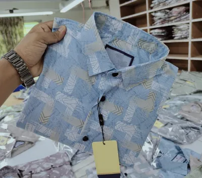 Men's Pure Cotton Full Sleeve Print Shirt, Slim Fit, 3 Colours