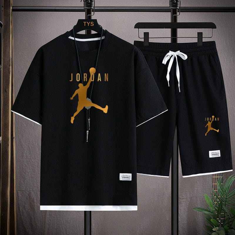 Men's Mesh Fabric Half Pant and T-Shirt Set, 160 GSM, 6 Colours