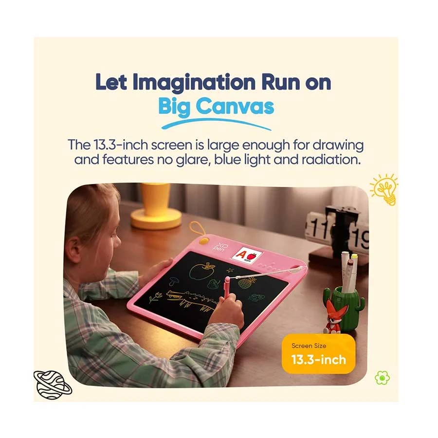 XP-Pen CH140 Pink Kids Doodle Learning Board Drawing Tablet