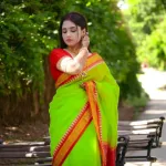 হাফ সিল্ক মধুরাই শাড়ি 12 হাত