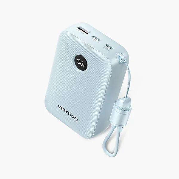 ভেনশন FKBL0-C 22.5W 20000mAh LED ডিসপ্লে পাওয়ার ব্যাংক (বিল্ট-ইন USB-C to C কেবলসহ)