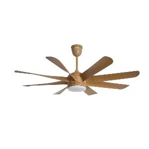 Qulik Helix UL 60" ABS ব্লেড আন্ডার লাইট রিমোট সিলিং ফ্যান (Light Wood) Q-6522-LW