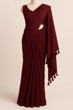 Weightless Georgette Saree with Matching Blouse Piece