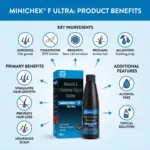 Abbott Minoxidil ও Finasteride টপিক্যাল সলিউশন Minichek F Ultra 60ml