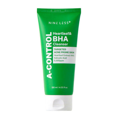 NINELESS A-Control হার্টলিফ ও BHA ক্লিয়ার পোর ক্লিনজার 120ml