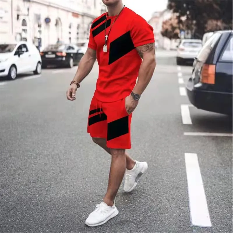Men's Jersey T-Shirt and Three Quarter Pants Combo, 5 Colours