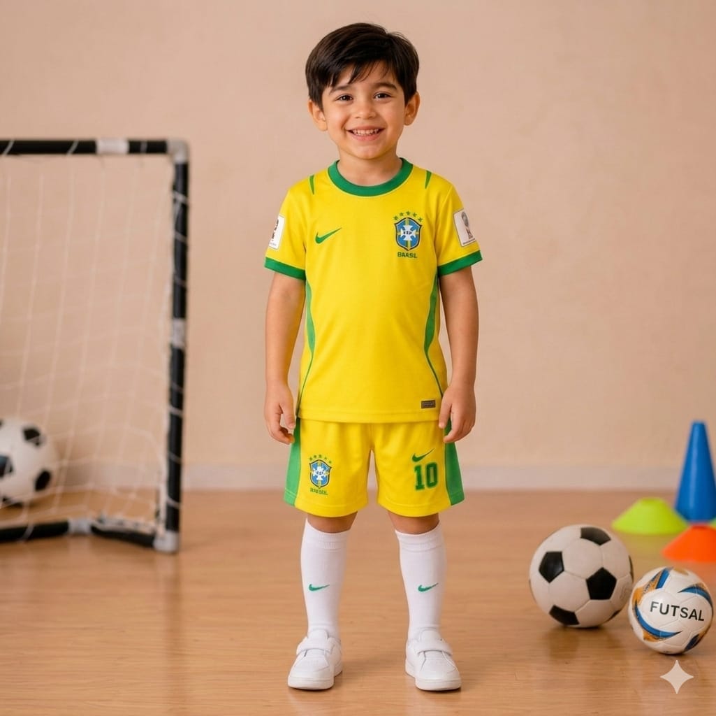 Kids' World Cup Jersey and Pant Set, Sublimation Print, 1 to 10 Years