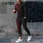 Men's Full Sleeve Mesh Jersey T-Shirt and Trouser Set, 150 GSM