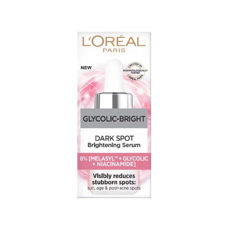 L'Oreal Glycolic Bright ডার্ক স্পট ব্রাইটেনিং সিরাম 15ml