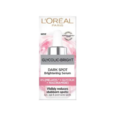 L'Oreal Glycolic Bright ডার্ক স্পট ব্রাইটেনিং সিরাম 15ml
