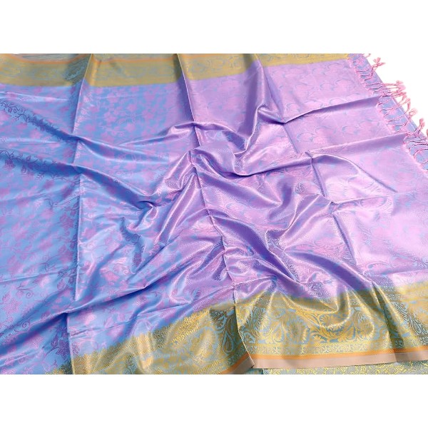 সফট সিল্ক কাঞ্চি কাটান শাড়ি