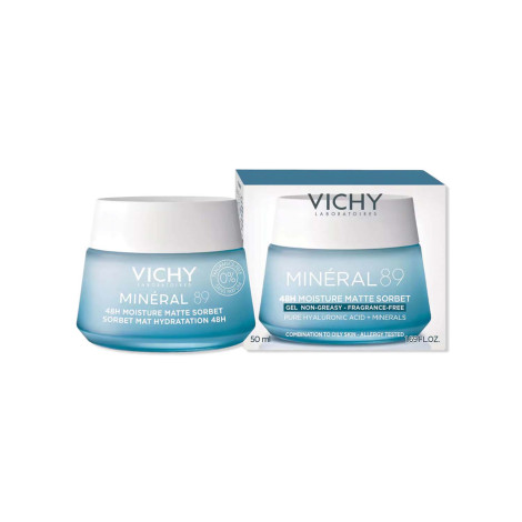 VICHY Mineral 89 48H ময়েশ্চার ম্যাট সোরবেট জেল 50ml