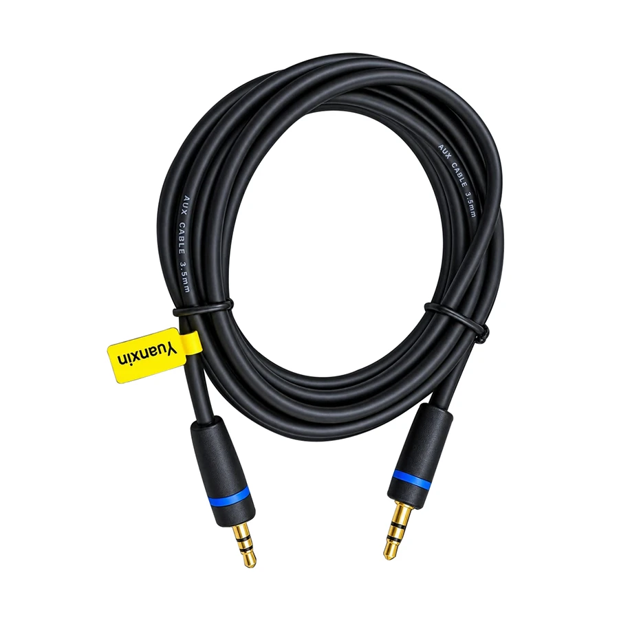 Yuanxin YAX-006 3.5mm Male to Male, 1.5 Meter, Black Audio Cable
