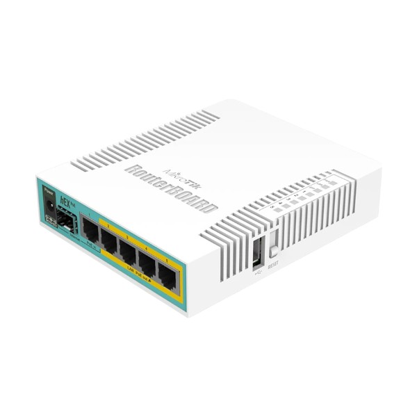 Mikrotik RB960PGS hEX PoE 5 পোর্ট গিগাবিট ইথারনেট রাউটারOS L4 নেটওয়ার্ক রাউটার
