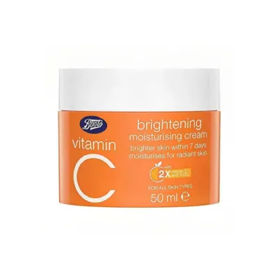 Boots ভিটামিন C ব্রাইটেনিং ময়েশ্চারাইজিং ক্রিম 50ml