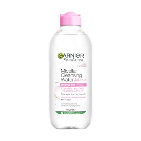 Garnier Micellar Cleansing Water All-in-1 For Sensitive Skin 400ml (Indonesia)
