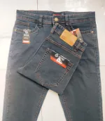 Men's Semi Narrow Slim Fit Denim Pant, 12 oz Stretch Cotton
