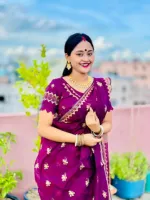 Semi Muslin Screen Print Saree with Blouse Piece, 5 Colours