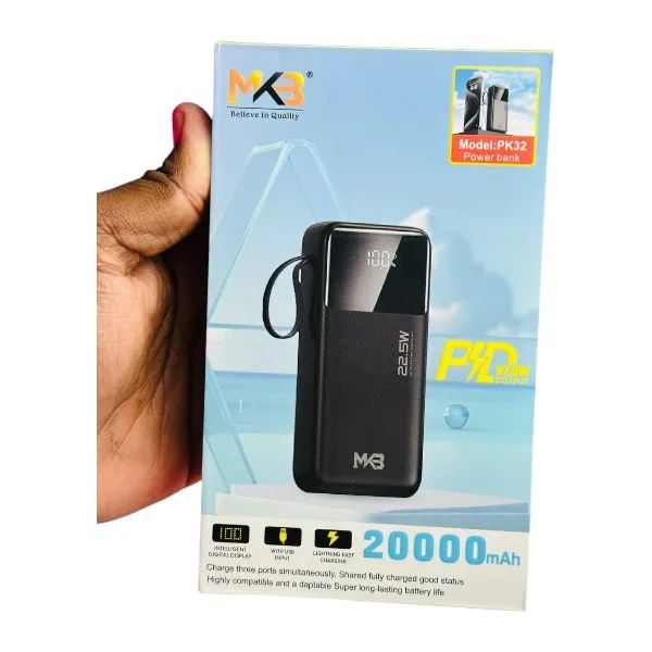 MKB PK32 PD 22.5W 20000mAh পাওয়ার ব্যাংক