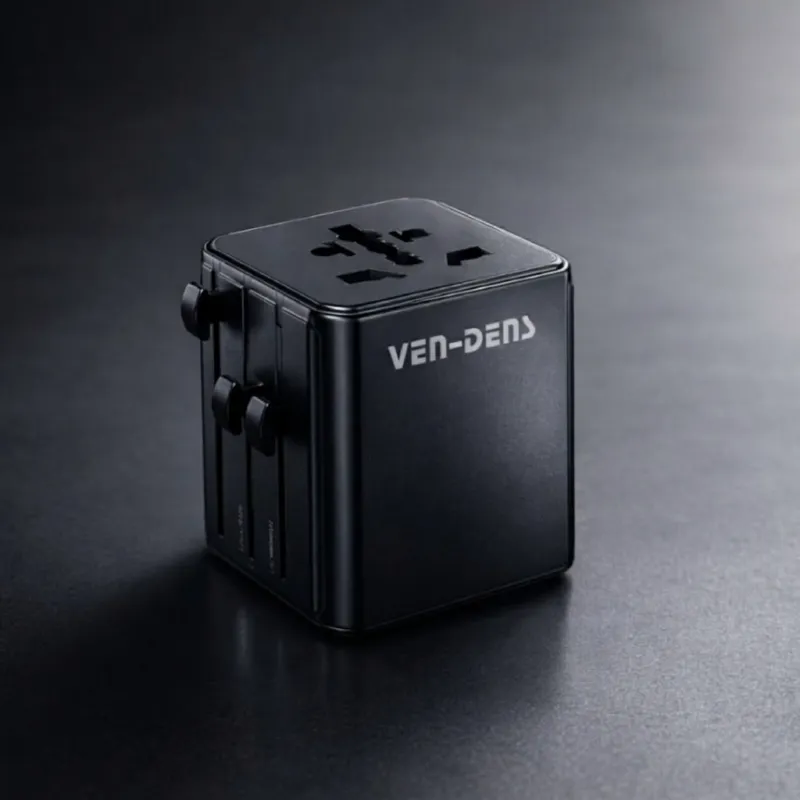 VEN-DENS 4 ইন 1 ট্রাভেল অ্যাডাপ্টার ও ফাস্ট চার্জার 2500W, EU/AU/UK/US