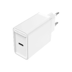 Vention FADW0-EU ১ পোর্ট USB-C ২০W সাদা চার্জার