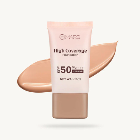 মার্স হাই কভারেজ ফাউন্ডেশন SPF50 PA++++ 25ml - 06 হানি ট্যান (China)