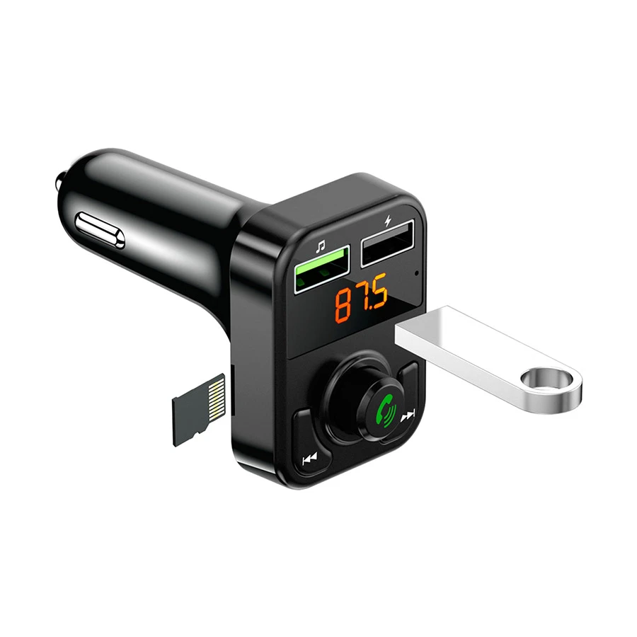 Bwoo BO-CC102 35W Dual USB Car Charger with Bluetooth FM Transmitter