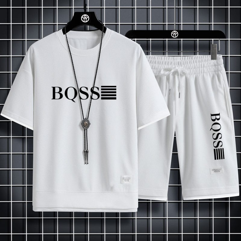 Men's Mesh T-Shirt and Shorts Two-Piece Set, 170 GSM, Sizes M to XL