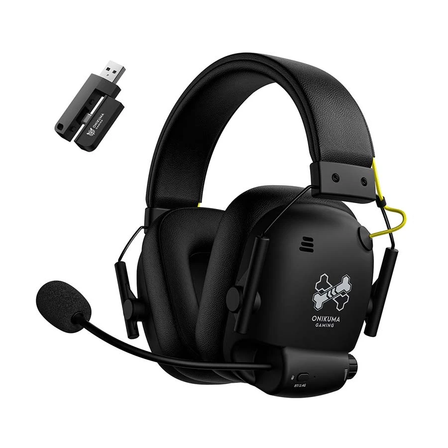 Onikuma GT888 Quad-Mode Wireless Black Gaming Headphone