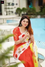 Chanderi Silk Saree with Separate Blouse Piece, 6 Colours
