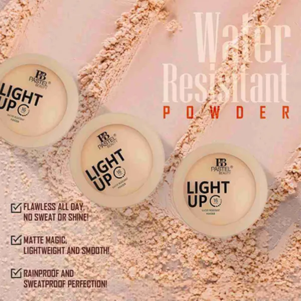 Pastel Beauty Light Up ওয়াটার-রেজিস্ট্যান্ট পাউডার (COOKIE)