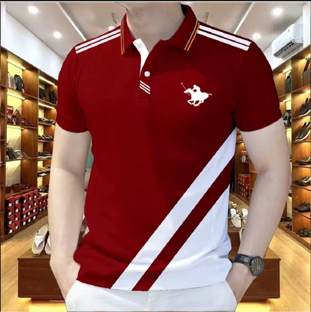 ছেলেদের হাফ স্লিভ পিকে নিট পোলো শার্ট, সাইজ XL ও XXL