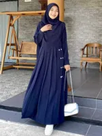 Aneya Kuchi Borka Set with Hijab, Cherry Fabric, 6 Colours