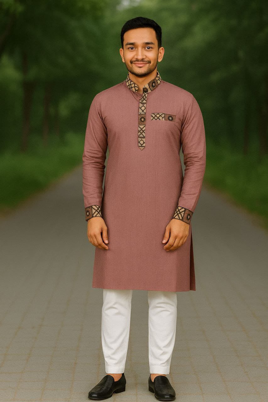 Men's Micro Fabric Panjabi, Sizes 40 to 46 (M to XXL)
