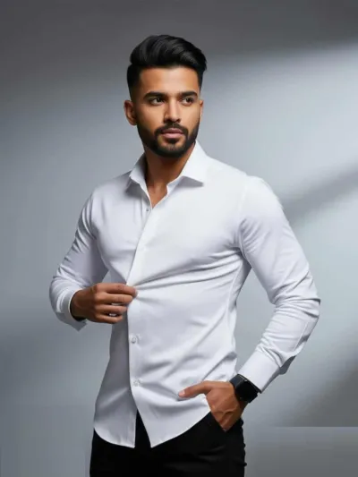 ছেলেদের রিংকেল ফ্রি ফরমাল শার্ট, হালকা কাপড়, M থেকে XXL