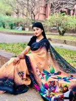 Bright Colour Chanderi Silk Saree, 12 Haath, 5 Colours