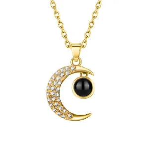 Women moon Necklace Korean Style Exquisite Fashion