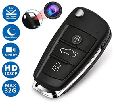 HD 1080p মিনি কিচেইন হিডেন ক্যামেরা – নাইট ভিশন, কার কী ডিজাইন