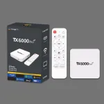TX6000 Pro 5G Google TV বক্স – Android 15.0, 16GB র‍্যাম, 256GB স্টোরেজ, 4K আল্ট্রা এইচডি
