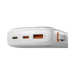 Baseus Qpow Pro Overseas Edition 10000mAh 20W Lightning ও Type-C পাওয়ার ব্যাংক (হোয়াইট)