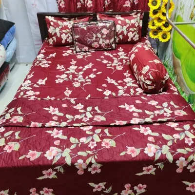 পিওর কটন টুইল এসি কাঁথা ও বেড শিট কম্বো